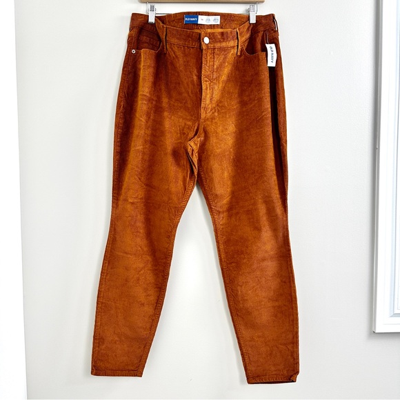 Old Navy Women’s High Rise Rockstar Super Skinny Jeans Corduroy Plus Size 18 New - Picture 2 of 10